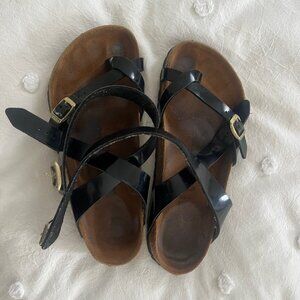 Birkenstock Black Strappy Sandals